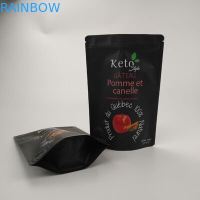 Kantong Ritsleting Plastik CMYK VMPET Penyegelan Sendiri 110 Mikron AL CPP Tas Mylar yang Dapat Dimakan