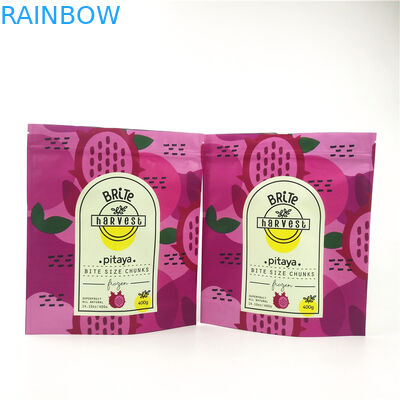 VMPET CMYK Plastic Stand Up Pouch MOPP Dengan Ziplock Juicy Fruit Gummy Chips