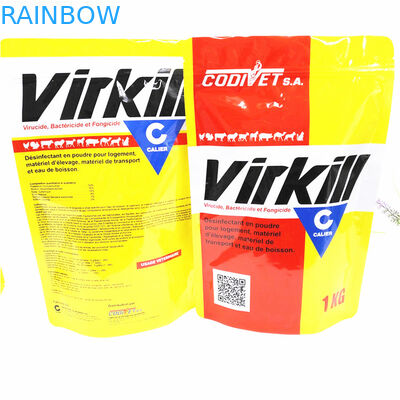 CMYK MOPP Kantong Plastik Smell Proof Popcorn Stand Up 110mic