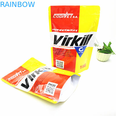 CMYK MOPP Kantong Plastik Smell Proof Popcorn Stand Up 110mic