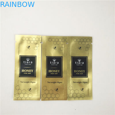 Sirup Madu Tas Segel Tiga Sisi CMYK 10C Gravnre Printing tahan lama dapat ditutup kembali