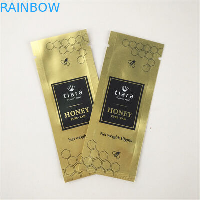 Sirup Madu Tas Segel Tiga Sisi CMYK 10C Gravnre Printing tahan lama dapat ditutup kembali