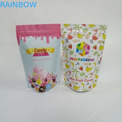 Digital Printing Plastic Mylar Bag 50Mic 300Mic Plastic Ziplock Food Pouches