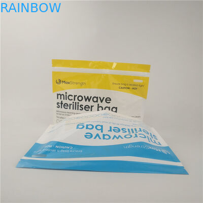 Glossy Stand Up Pouch Sterilisasi Piala Bulanan Tas Kemasan Makanan Bayi