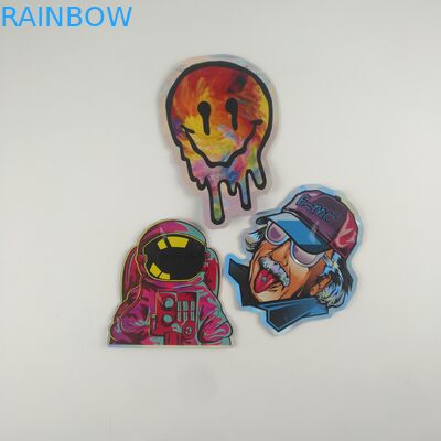 Gummies Jelly Cannabis Kantong Plastik Kemasan Die Cut Tas Ritsleting Kustom 3.5g