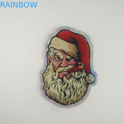 Gummies Jelly Cannabis Kantong Plastik Kemasan Die Cut Tas Ritsleting Kustom 3.5g