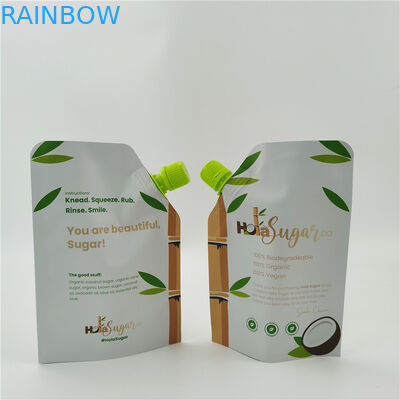 Custom Foil Plastik Kosmetik Stand Up Spout Pouch Kemasan Kemasan Kemasan Kemasan