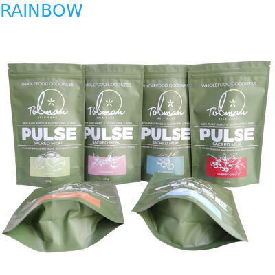 Kantong Plastik Mylar yang Dapat Dimakan yang Disesuaikan, Kemasan Ziplock Stand Up Pouch Untuk Makanan