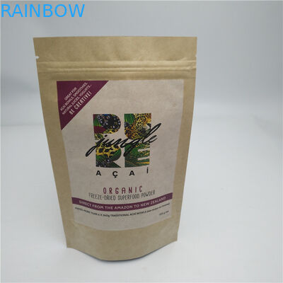 Kemasan Tas Camilan Rempah Tembakau Stand Up Zipper Pouches Pencetakan Gravure