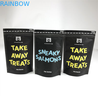 Kantong Plastik Cetak CMYK Kemasan Kraft Paper Dog Food Bag