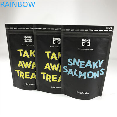 Kantong Plastik Cetak CMYK Kemasan Kraft Paper Dog Food Bag