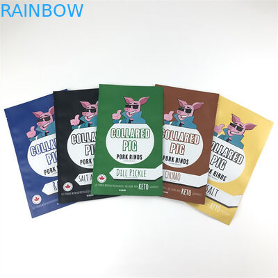 Tiga Sisi Segel Plastik Mylar Zip Lock Bags Bukti Bau yang Dapat Ditutup Kembali