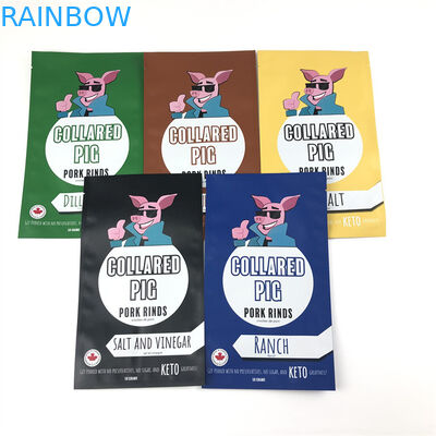 Tiga Sisi Segel Plastik Mylar Zip Lock Bags Bukti Bau yang Dapat Ditutup Kembali