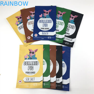 Tiga Sisi Segel Plastik Mylar Zip Lock Bags Bukti Bau yang Dapat Ditutup Kembali