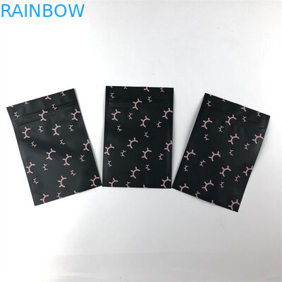 Kantong Plastik Zip Lock Mylar Aluminium Foil yang Dapat Ditutup Kembali Segel Tiga Sisi