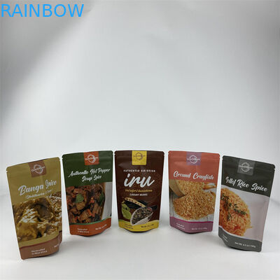 Stand Up Doypack Tobacco Packaging Pouch Paket Ritsleting Segel Panas Dengan Logo