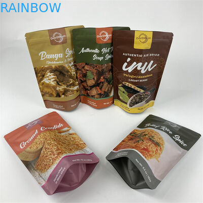 Stand Up Doypack Tobacco Packaging Pouch Paket Ritsleting Segel Panas Dengan Logo