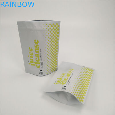 Stand Up Doypack Tobacco Packaging Pouch Paket Ritsleting Segel Panas Dengan Logo