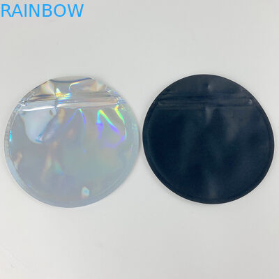 Tas Mylar Aluminium Foil Hologram yang Dapat Ditutup Kembali Die Cut Berbentuk Kustom 3.5G