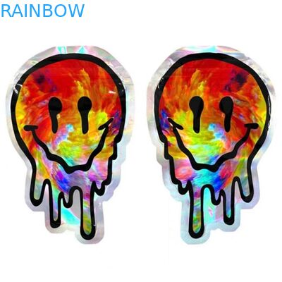 Circle Irregular Resealable Die Cut Candy Pouch Bentuk Kustom Mylar Bag 3.5G 7G