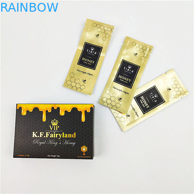 Digital Printing Foil Bags Packaging Untuk Honey Liquid Gel 20g