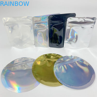 4 X 6 Mylar Custom Shape Stand Up Pouch Dengan Ritsleting Pengaman