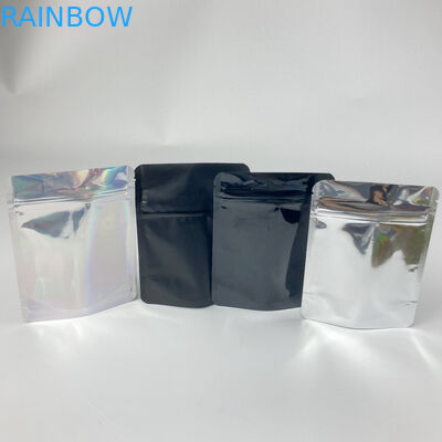 Tas Kantong Hologram Lingkaran Tahan Anak Aluminium Foil Biji Bunga Mylar Exit Bags
