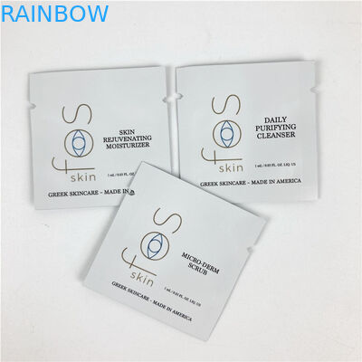 Kemasan Kantong Kosmetik Kertas Kraft Mini Dengan Ritsleting Kosong Foil Kopi Teh Pil Sachet