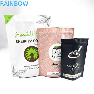 Digital Printing Kustom Mylar 8oz Biji Kopi Kemasan Kantong Ritsleting