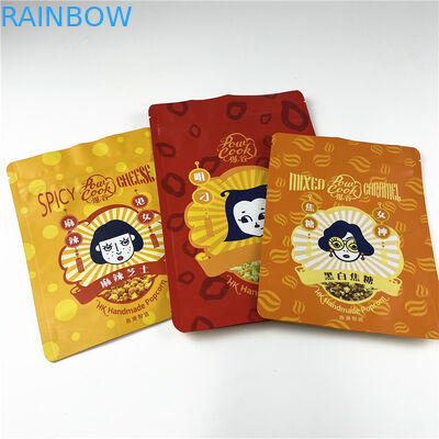 Dicetak Snack Protein Bar Popcorn Mylar Ziplock Bags Paket Makanan Plastik 250g