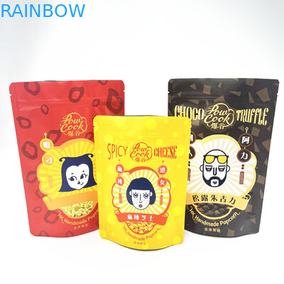 Tas Kemasan Ziplock Mylar Aluminium Bukti Bau yang Dapat Ditutup Kembali Untuk Kue Makanan Ringan