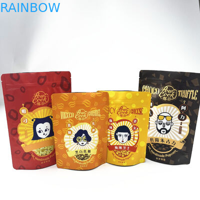 Tas Kemasan Ziplock Mylar Aluminium Bukti Bau yang Dapat Ditutup Kembali Untuk Kue Makanan Ringan