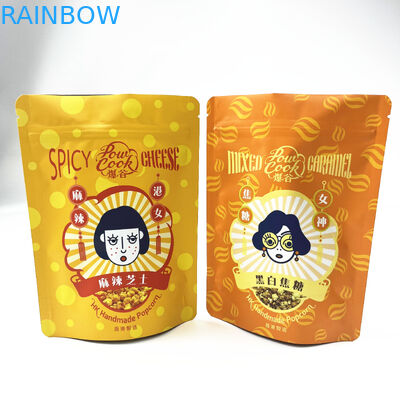 Tas Kemasan Ziplock Mylar Aluminium Bukti Bau yang Dapat Ditutup Kembali Untuk Kue Makanan Ringan