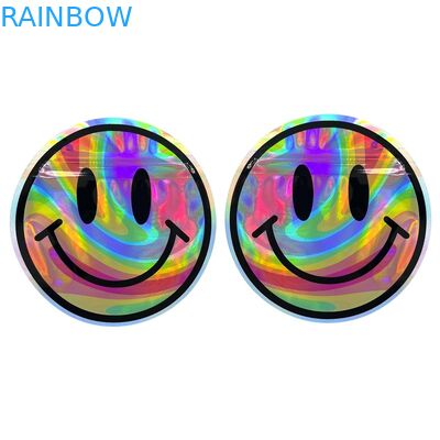 Kustom Tidak Teratur Bentuk Mylar Plastic Zipper Bag Bau Bukti 3.5g 7g