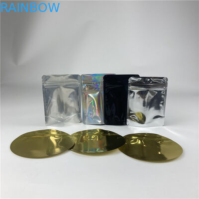 Bentuk Kustom Stand Up Zipper Cookie Aluminium Foil Mylar Bags 3.5g 7g 14g 28g