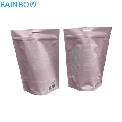 Kustom Cetak Aluminium Foil Stand Up Kantong Ritsleting Plastik Untuk Krim Lulur Garam Laut Laut