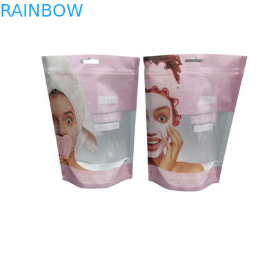 Kustom Cetak Aluminium Foil Stand Up Kantong Ritsleting Plastik Untuk Krim Lulur Garam Laut Laut