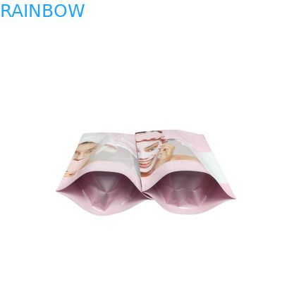 Kustom Cetak Aluminium Foil Stand Up Kantong Ritsleting Plastik Untuk Krim Lulur Garam Laut Laut