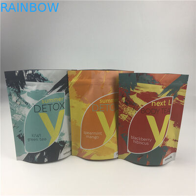 THC Plastic Stand Up Pouch Dengan Zipper Mylar Packaging Bag Untuk Camilan Ganja