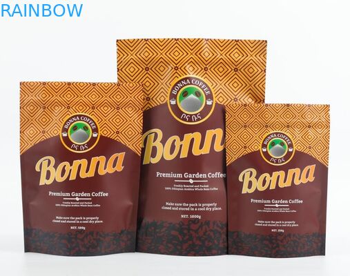 Soft Touch Stand Up Doypack Cookie Snack Bag Kemasan Tas Rami Dengan Ritsleting