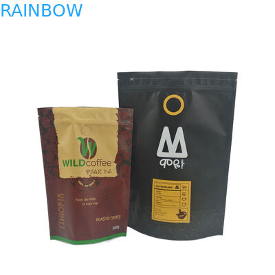 Mylar Paper Stand Up Pouch Zipper Gravure Printing Plastic Package Bag Dengan Logo