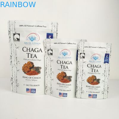 Mylar Paper Stand Up Pouch Zipper Gravure Printing Plastic Package Bag Dengan Logo