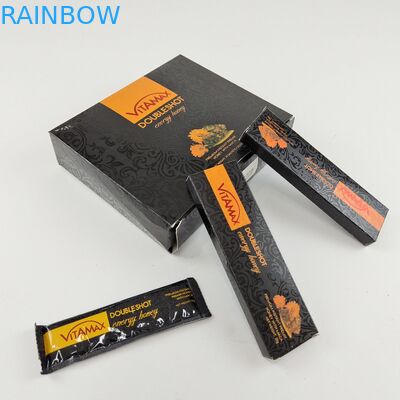 Grosir Kustom Warna Hitam Kemasan 22g Berat Sachet Kotak Madu Manis Untuk Vitamax Energy Honey