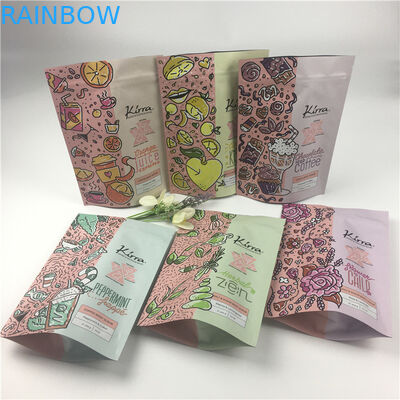 Tas Mylar Stand Up yang Dapat Didaur Ulang 3.5g Untuk Kemasan Biji Kopi Rempah-rempah Tembakau