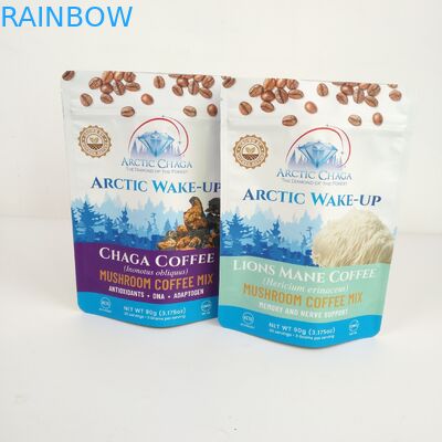 Kopi Plastik Stand Up Pouch Packaging Hemp 3.5g Mylar Bags Dengan Logo