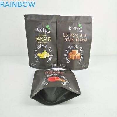 Kopi Plastik Stand Up Pouch Packaging Hemp 3.5g Mylar Bags Dengan Logo