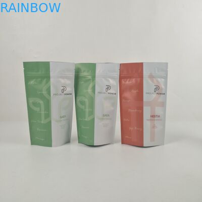 Kopi Plastik Stand Up Pouch Packaging Hemp 3.5g Mylar Bags Dengan Logo