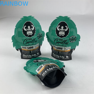 Bentuk Tidak Teratur Laminated Smell Proof Mylar 3.5g 7g 14g 28g Soft Touch Ziplock Mylar Bag