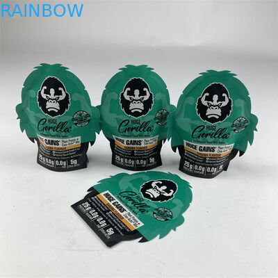 Bentuk Tidak Teratur Laminated Smell Proof Mylar 3.5g 7g 14g 28g Soft Touch Ziplock Mylar Bag