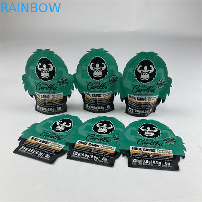 Bentuk Tidak Teratur Laminated Smell Proof Mylar 3.5g 7g 14g 28g Soft Touch Ziplock Mylar Bag